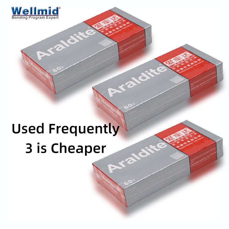 Araldite DIY Household 5 Mins Rapid AB Glue Resin Epoxy Adhesive 60g Furniture Bonds Jewelry Fast Repair Metal Plastics Ceramics: 3 Sets of 60g