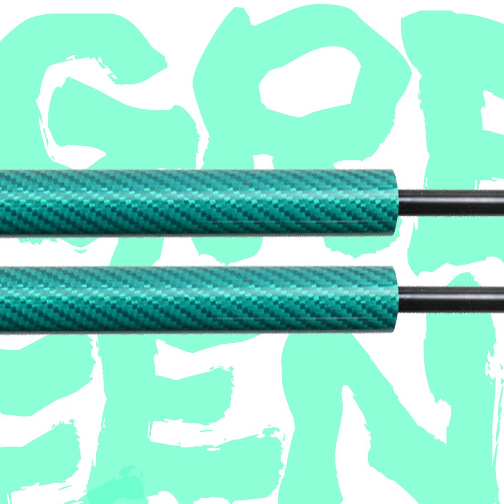 Voor Grote Muur Haval/Hover H3 H5 X200 2005 2X Lift Ondersteunt Shock Gasveren Lente 388mm Achterklep Kofferbak Boot Demper: Green Carbon Fiber