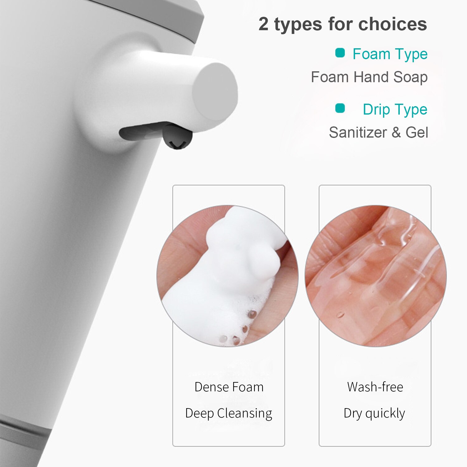 Automatic Soap Dispenser Infrared Hand-free Touchless Soap Dispenser Liquid Lotion Gel Hand Sanitizer Automatic Gel Dispenser