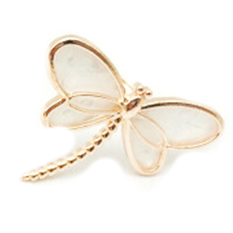 6 Delige Set, Dragonfly Servetring Servet Houder, Gebruikt Voor Bruiloft Diner Diner Tafeldecoratie Tafel Decoratie: Rose gold