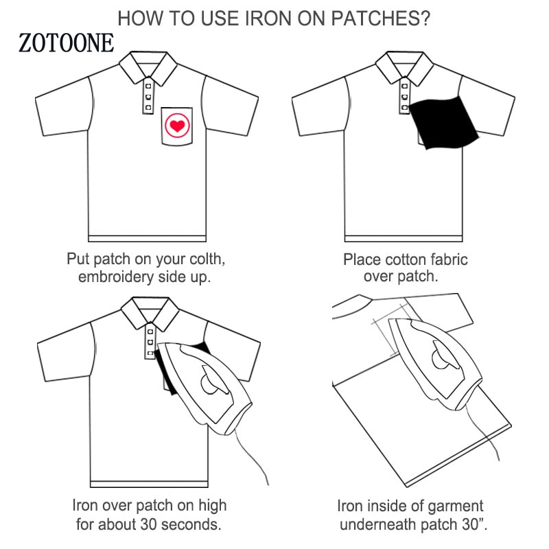 Zotoone Kleurrijke Letters Cirkel Patch Voor Kleding Geborduurde Kleding Patches Toepassingen Badges Stickers Applique Voor Kledingstuk