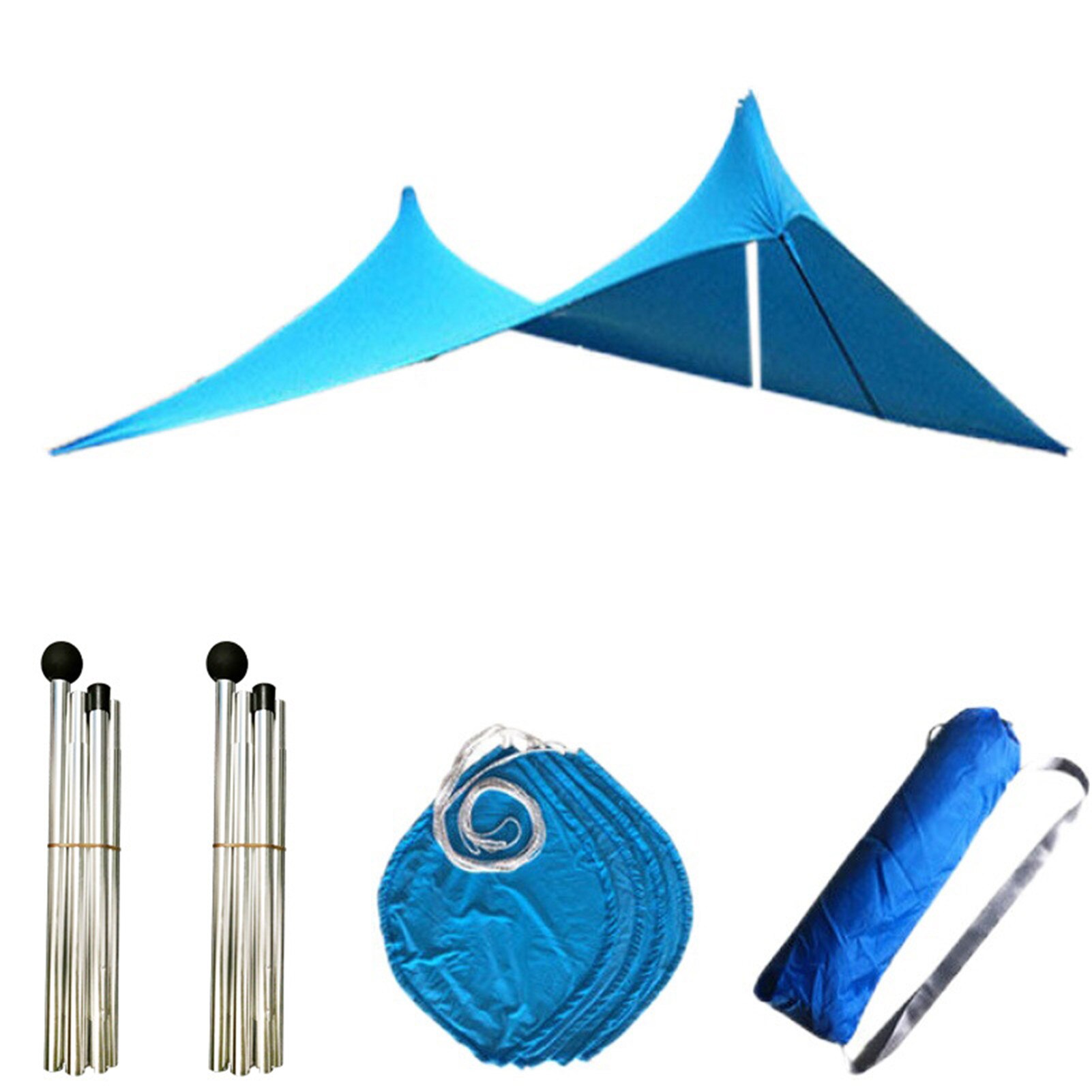 Beach Tent Canopy Beach Sunshade Awning Sun Protection Anti-UV Tent For Camping Fishing Beach Garden Picnic: A