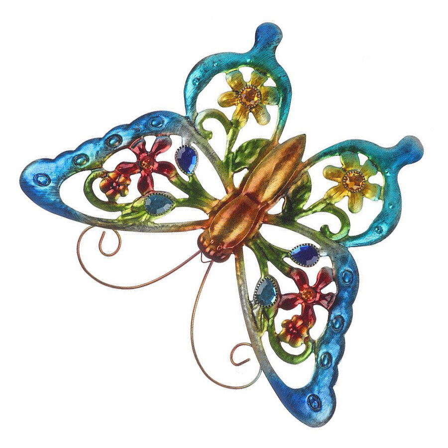 Grande Sculpture de papillon en métal, clôture murale de jardin, ornement artistique suspendu, décoration de maison