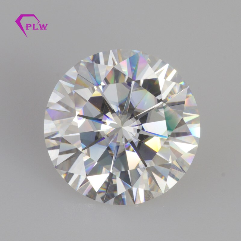 Cor ef, 0.2ct 3.5mm 2 peças/pacote ctw 0.4ct claridade vvs redonda brilhante corte moissanite para brinco anel diamante diamante