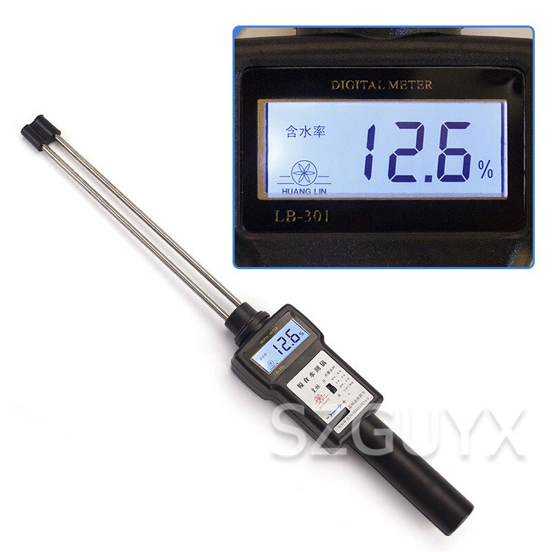 Grain dry and wet moisture meter Digital display tester Moisture meter for rice, wheat, corn and rapeseed