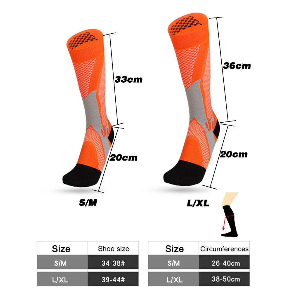 1Pair Breathable Running Football Riding Stocking Leg Support Running Sports Fitness Unisex