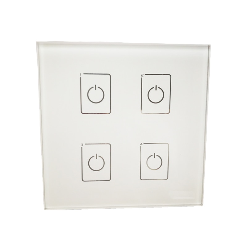 Dali Led Dimmer On/Off Switch 86 Type Wall Mount Touch Panel Dimmable 1 2 3 4 Channel Scene Group Unicast Broadcast Mode