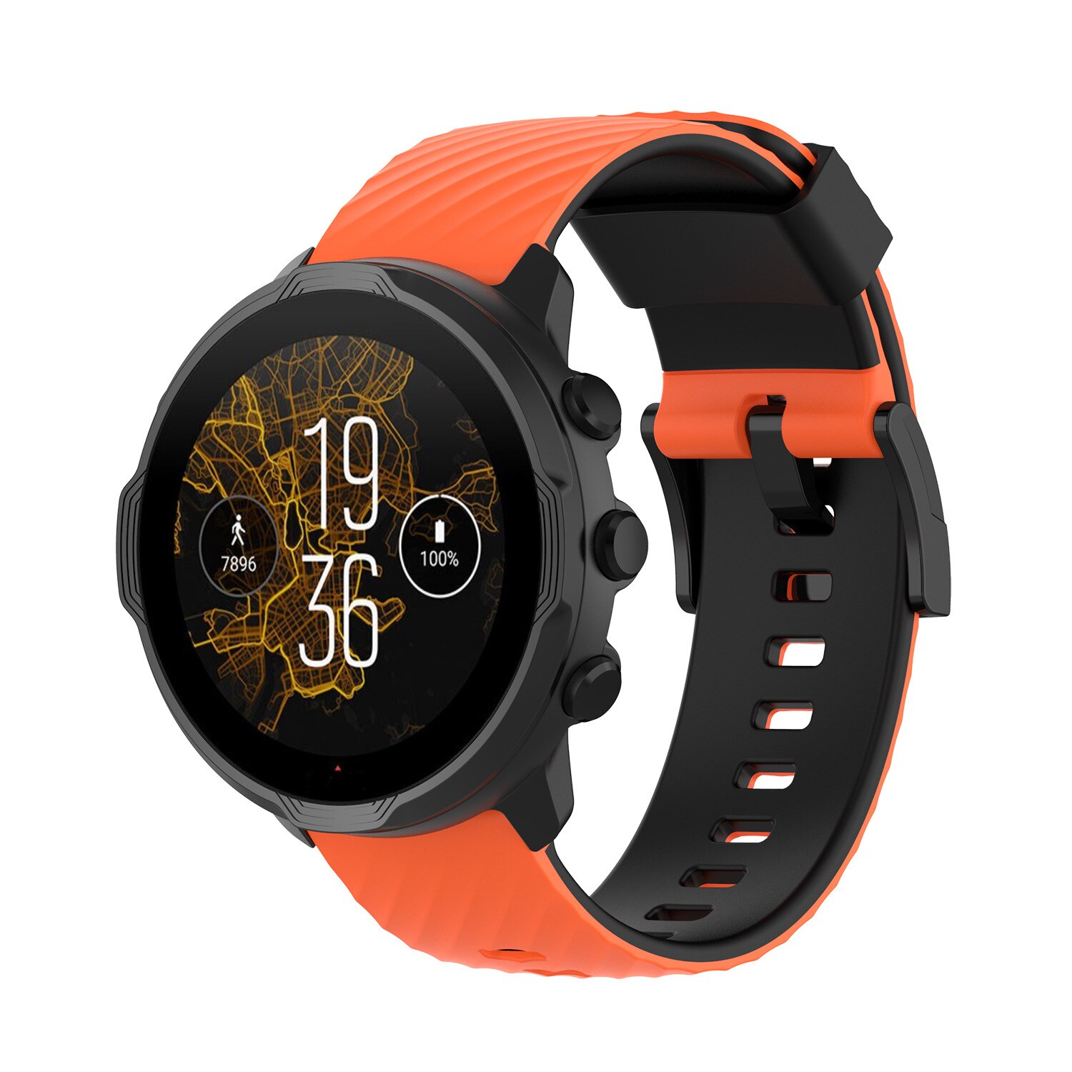 Gummi Uhr Band Für Suunto 7 Suunto 9 Armband Armband Weiche Silikon Uhr Strap Für Suunto 9 Baro/9 spartan/9 GPS Band