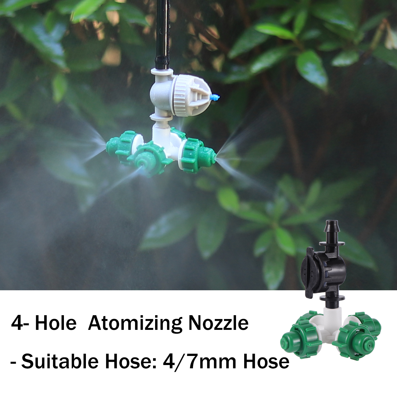 Plante plen dyse hage kryss forstøvningsdyse drivhus sprinkler hengende vanning luftfukting forstøvningsdyse: Gul