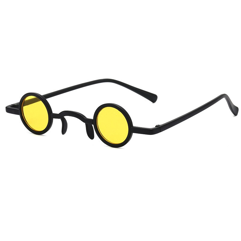 Ultra liten ram hiphop steampunk retro rund ram solglasögon steampunk glasögon karneval purim party mardi gras snygga glasögon: 3