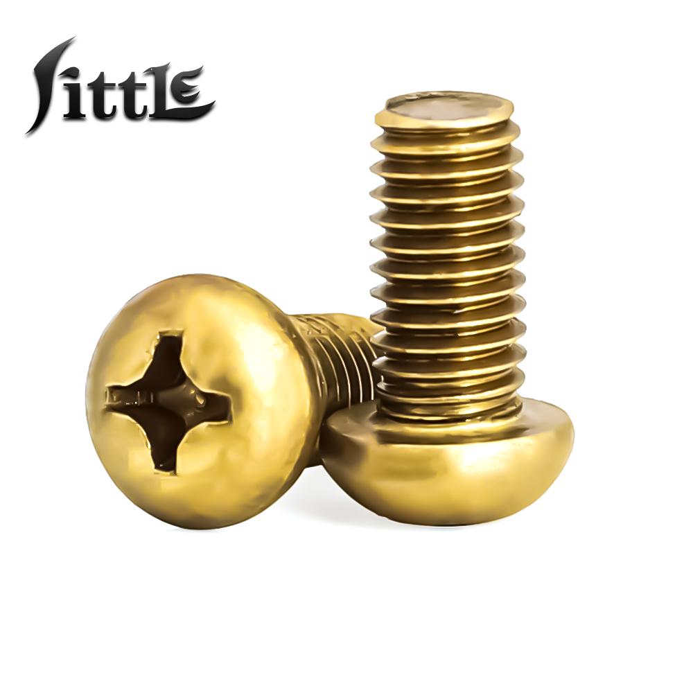 2-30 pz ottone Phillips bulloni a vite a testa bombata M5 M6 M8 vite ottone Phillips viti bullone Tornillos Vis Parafusos Placa me Tornillos