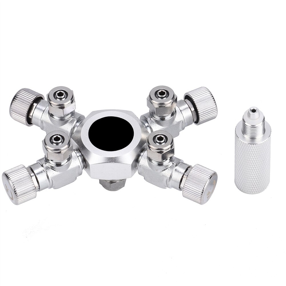 Séparateur d'oxygène pour Aquarium distributeur multi-voies régulateur d'aquarium vanne de séparation de CO2 outil d'aération d'aquarium pour Aquarium: four ways