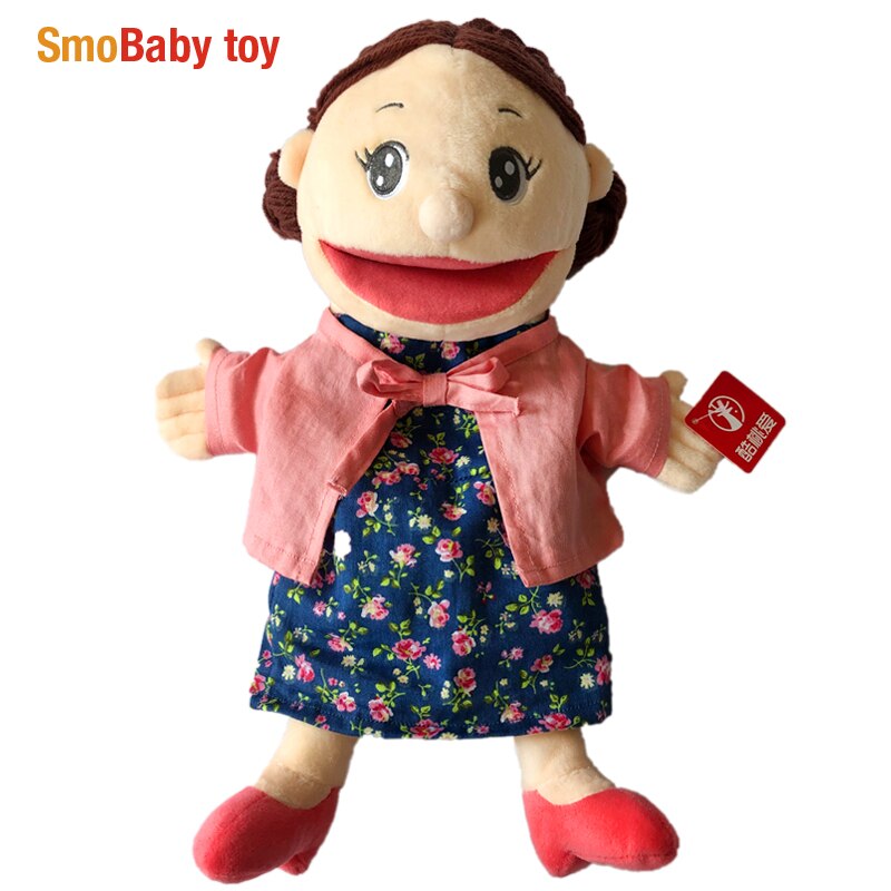 Mund bewegen plüsch handpuppe oma Mama mädchen junge opa Papa familie Finger handschuh Hand bildung bett geschichte lernen lustige spielzeug puppen