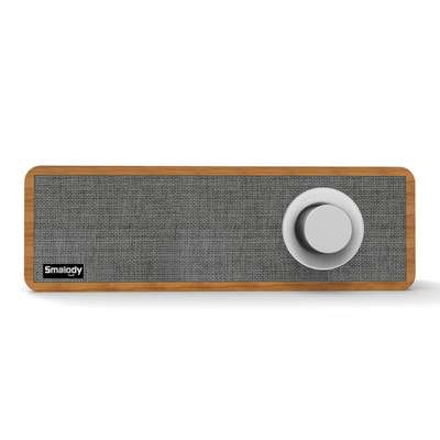 1500Mah Speaker Versterker Studio Monitor Speaker Bluetooth Headset Luidspreker Met Subwoofer Sl-50 Houten Draadloze Bluetooth Retro: Default Title