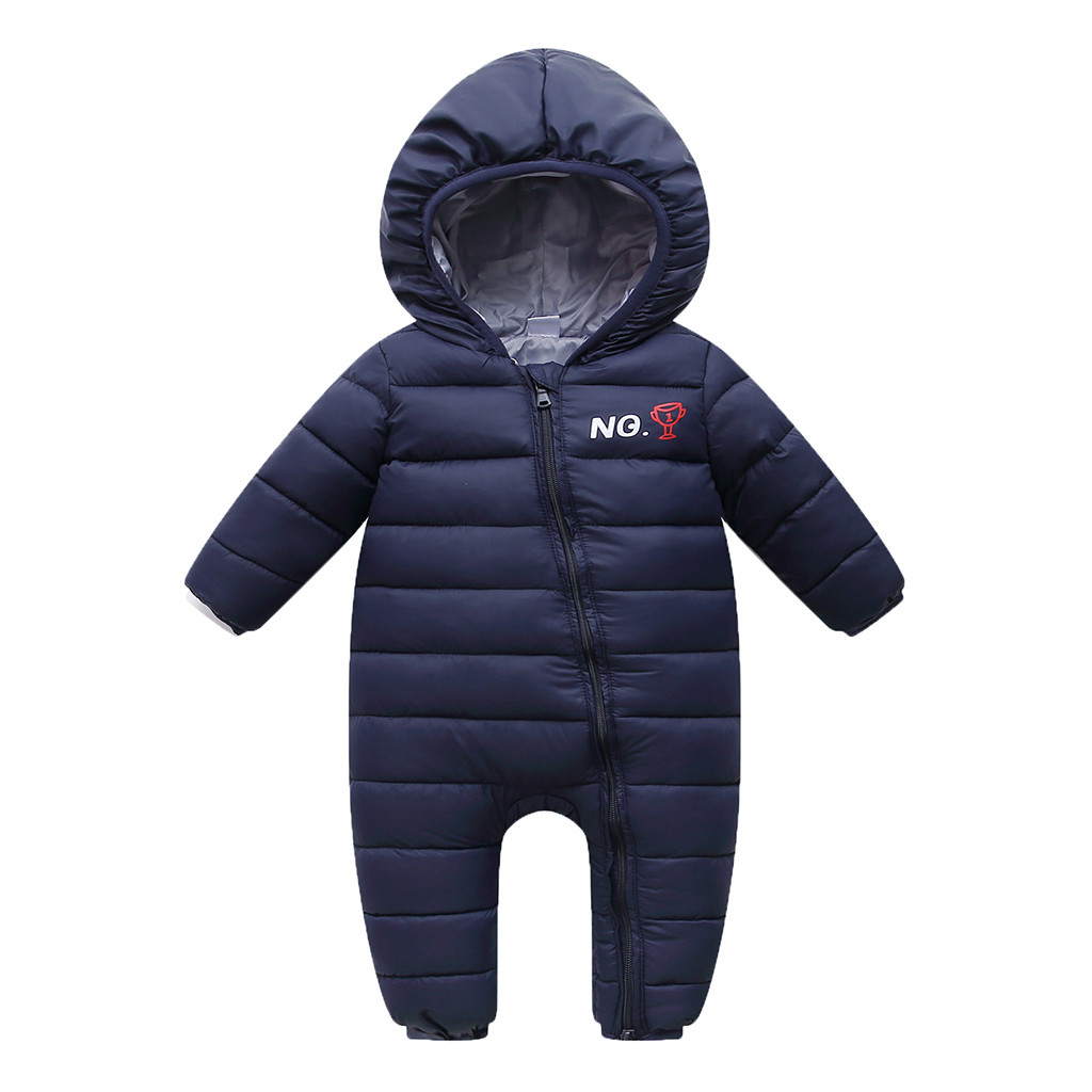 Autumn Winter Warm Baby Clothes Jackets For Baby Jumpsuit Baby Girls Boys Bodysuit Kids Hooded Outerwear Coat Children