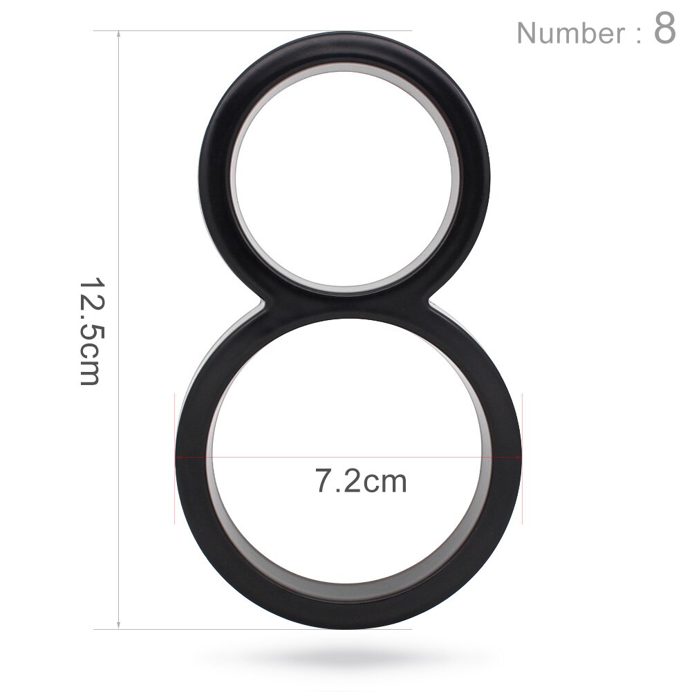 Big Size Sign Numbers House Letter Alphabet for Home Door Outdoor Hotel Toilet Address Plate Digits 12.5cm: Orange