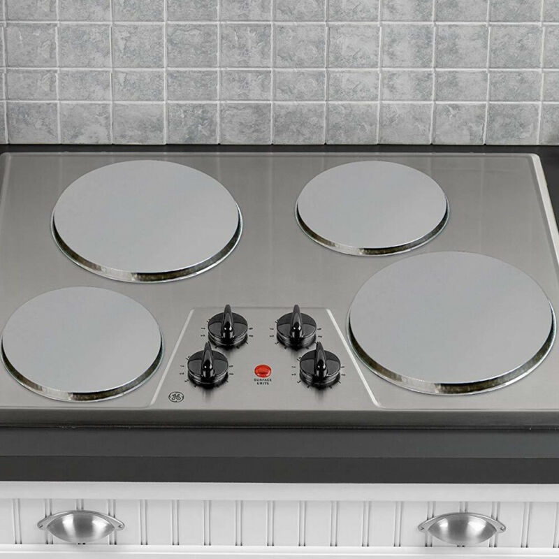 4 st rostfritt stål spishäll täcker spisplåt topp spisskydd set set redskap 17/21cm kökstillbehör