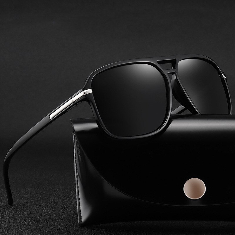 Gafas De sol polarizadas De estilo cuadrado para hombre, lentes De sol polarizadas con gradiente para conducir, Vintage De , para pescar y acampar,