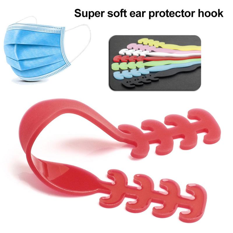 Einstellbare Anti-Unterhose Maske Ohr Griffe TPU Verlängerung Haken Gesicht Masken Schnalle Halfter Zubehör Ohrenschmerzen Verhinderungen Earmuffle Schnalle