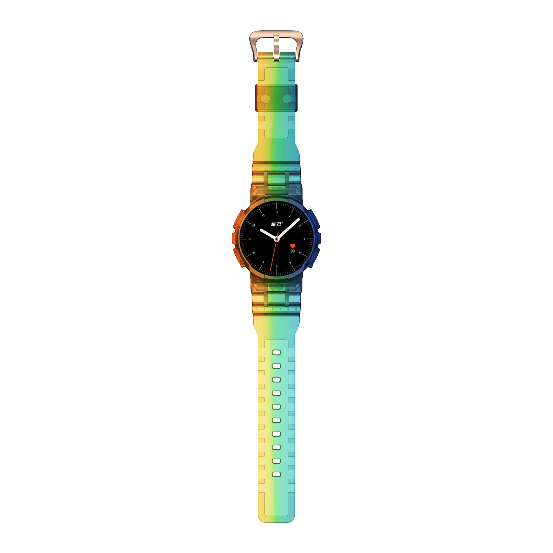 Tpu Horlogeband Voor Samsung Galaxy Actieve 2 40Mm Sport Strap Transparante Band + Case Voor Correa Galaxy Horloge actieve 2 Band: Multicolor