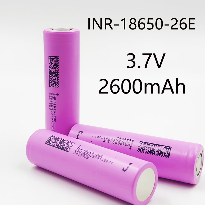18650 Battery 100% Genuine INR18650-26E 2600mAh 3.7V 20A Rechargeable 18650 Lithium Ion Battery for Toys Power Tools Flashlight