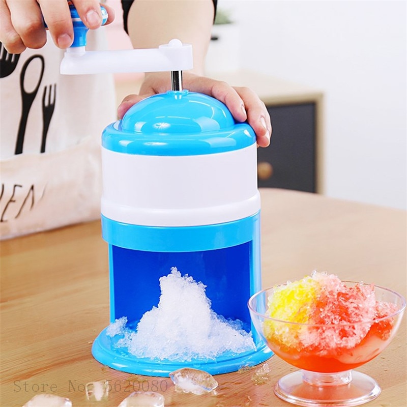 Household Stainless Steel Handhold Manual Ice Crusher Hand Shaved Ice Machine For Shaved Ice Snow Cones Slushies