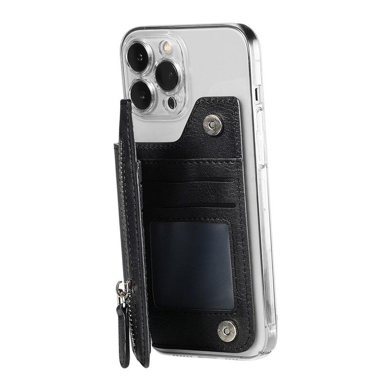 Selbst klebende Telefon Brieftasche Karten Halfter Pu Leder Brieftasche für praktisch hülle multifunktion Ale Telefon Brieftasche für Münzen Karten