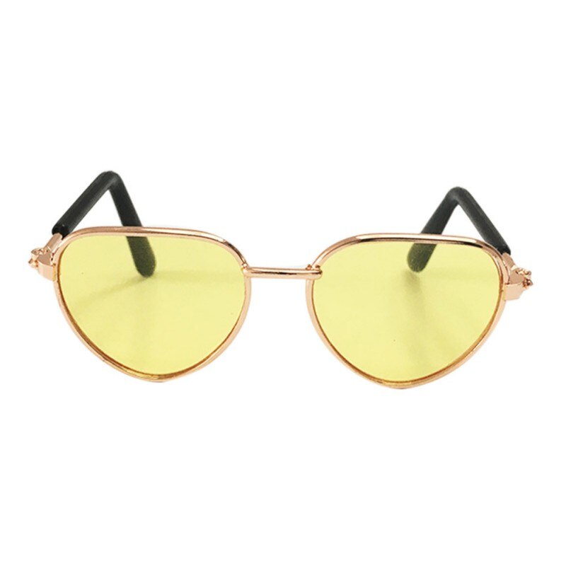 Katze Kleine Hund Spielzeug Auge-Sonnenbrille Tragen Fotos Requisiten Haustier Katze Gläser Hund Brille Stroh Hütte einstellen Haustier Katze zubehör: 12