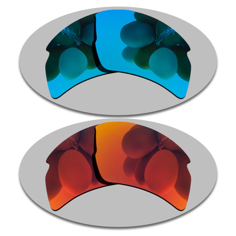 Polarisierte Sonnenbrille Ersatz Linsen für-Flak 2,0 XL OO9188 Rahmen-Mehrere Optionen: Sky Blue-Fire Red