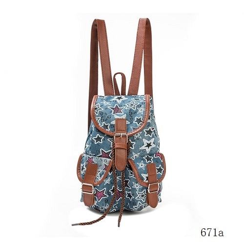 Miyahouse Böhmen Stil Schule Mini Rucksack Für Teenager Mädchen Leinwand Kleine Rucksack Frauen Reisen Freizeit Buch Rucksack: 671a