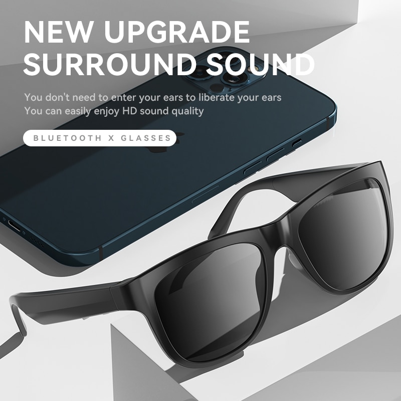 Voor Xiaomi Huawei Bluetooth Slimme Bril Audio Handsfree Call Sport Stereo Zonnebril Headsets Muziek Hd Geluid Slimme Bril