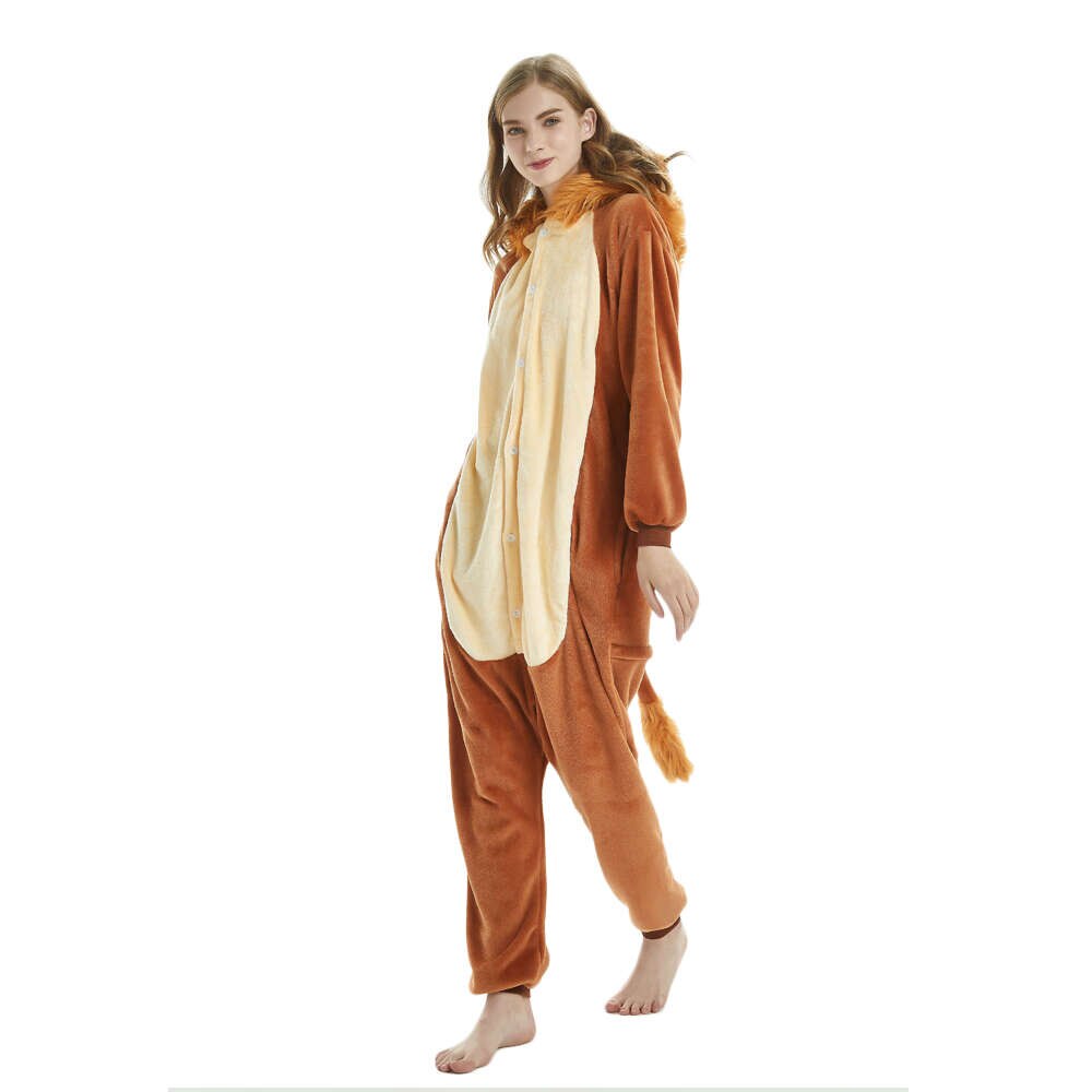 Pijama de Animal bonito para mujer, mono con capucha para niños, Kigurumi, ropa de dormir