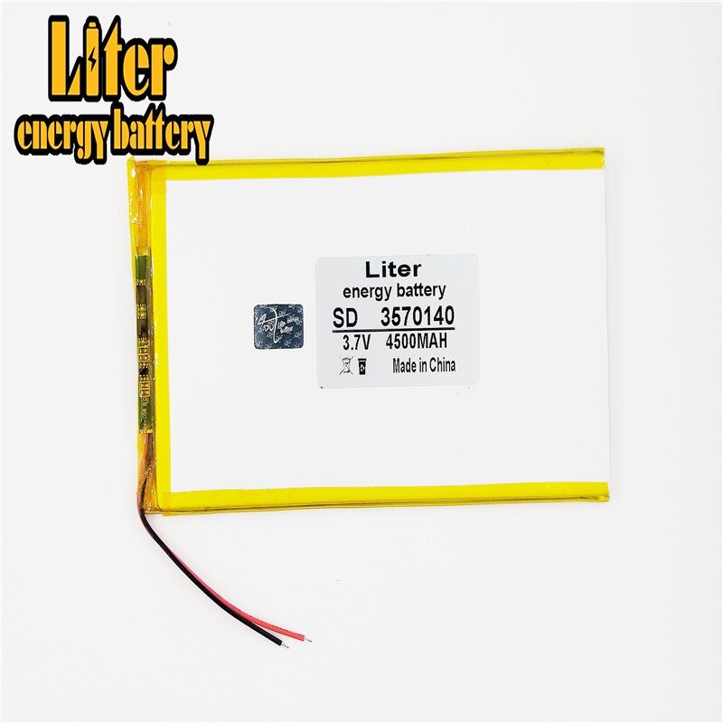 3570140 3.7V 4500Mah Oplaadbare Li Polymer Li-Ion Batterij Voor Bluetooth Notebook Tablet Pc Elektronica Veiligheid Lamp Power Bank: 3570140