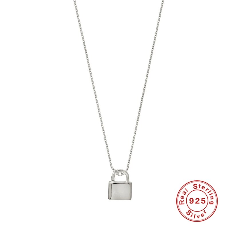 925 Sterling Silver Minimalist Clavicle Chain Pendant Necklaces For Woman Mom Ladies Collar De Serpiente Necklaces Birthday: silver color1