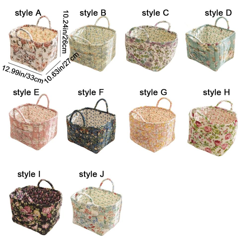 Mir de Rangement en Tissu de Style Pastoral, Cadre d'Organisation des Débris, Empilable et Lavable