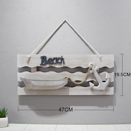 Mediterranean Retro Distressed Ship Listing Theme Bar Restaurant Ocean Hanging Decoration and Wall Decor: Boat anchor listing