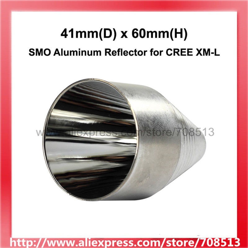 41 Mm (D) X 60 Mm (H) Smo Aluminium Reflector Voor Cree Xm-L