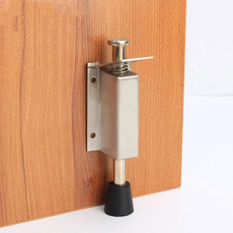 Stainless Steel Door Foot Stopper Holder Floor Stop Buffer Gate Stay Fixed Catch Latch Door Stop Furniture Hardware