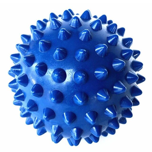 7Color Spiky Massage Balls Fitness PVC Hand Back Feet Massage Ball for Deep Tissue Trigger Point Myofascial Release Physiotherap: Blue