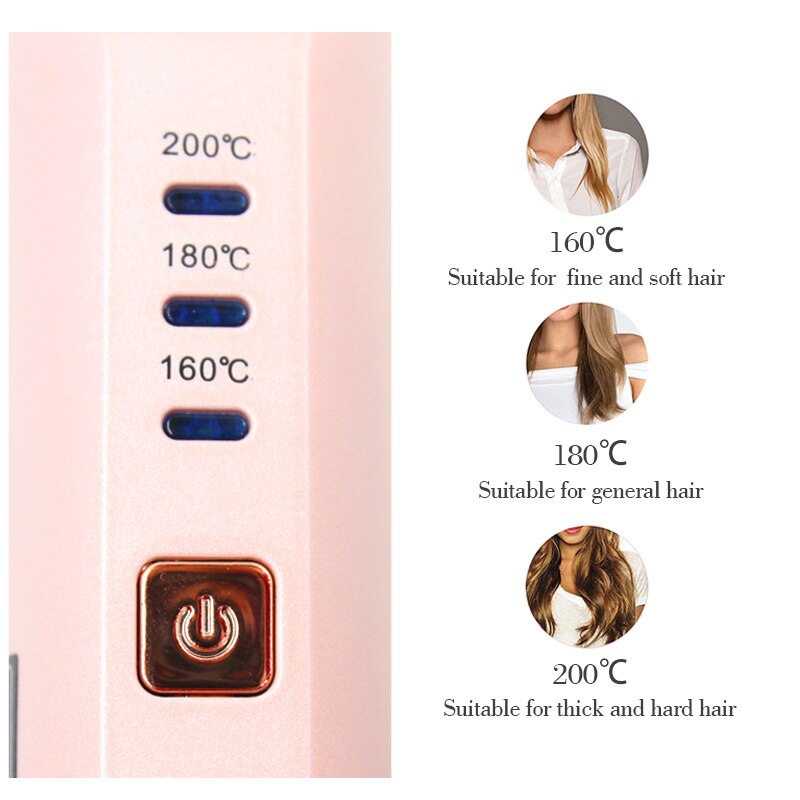 Wireless Men Quick Beard Straightener Styler Comb Multifunctional Cordless USB Hair Straightening Brush MCH Heating Brush