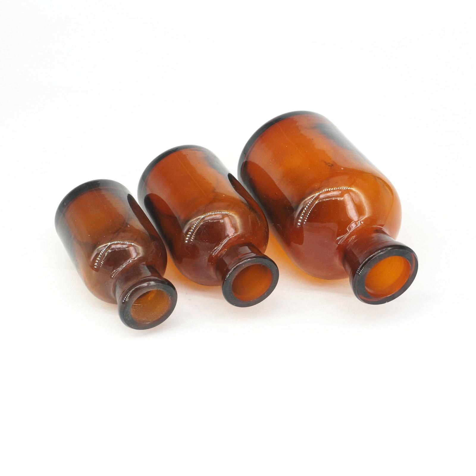 30/60/125ml pipett med brunt glas som tappar flaskan med slipad propp och dropper