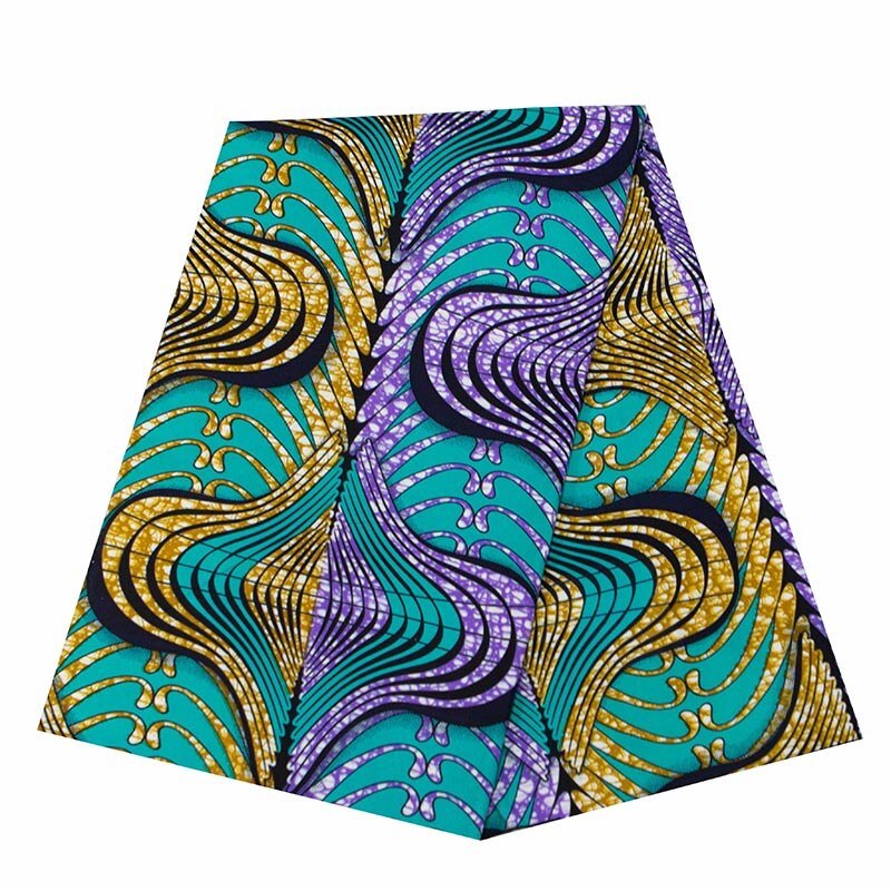 Ankara African Wax Print Fabric For Party Dress 100% Polyester Nigerian Pagne Real Wax Colorful Printed