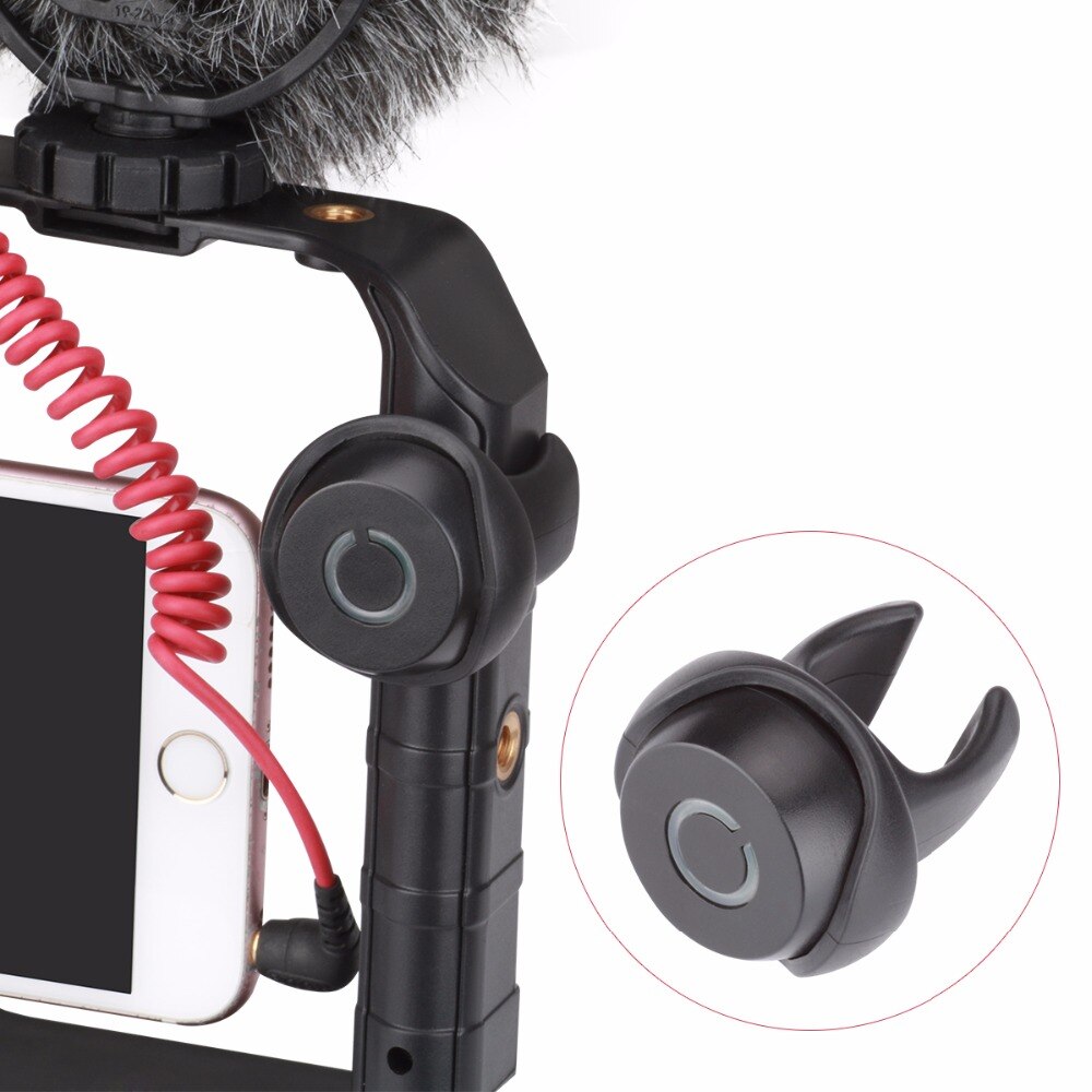 Ulanzi Bluetooth Afstandsbediening voor U-Rig Pro Clip-on Draadloze Ontspanknop voor iPhone X 8 Android smartphone Video Schieten