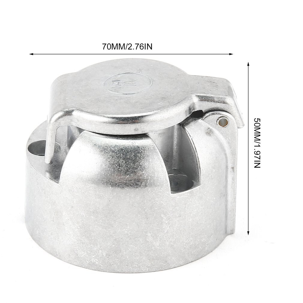 7-Pin Connector Trailer Socket Heavy-Duty Round Wiring Socket 12V Towbar Towing Caravan Truck Socket Car Accessories