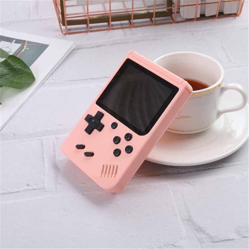 Console per videogiochi portatile retrò lettore di giochi portatile da 3.0 pollici incorporato 500 giochi classici Mini Gamepad tascabile per regalo per bambini: 500 Pink