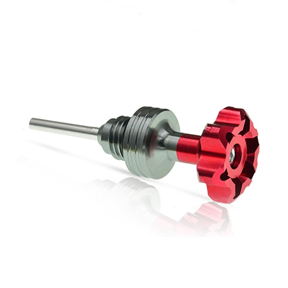 Motorcycle Engine Oil Fuel Tank Dipstick For 110Cc 125Cc Atv Go Kart Dirt Bike: Red