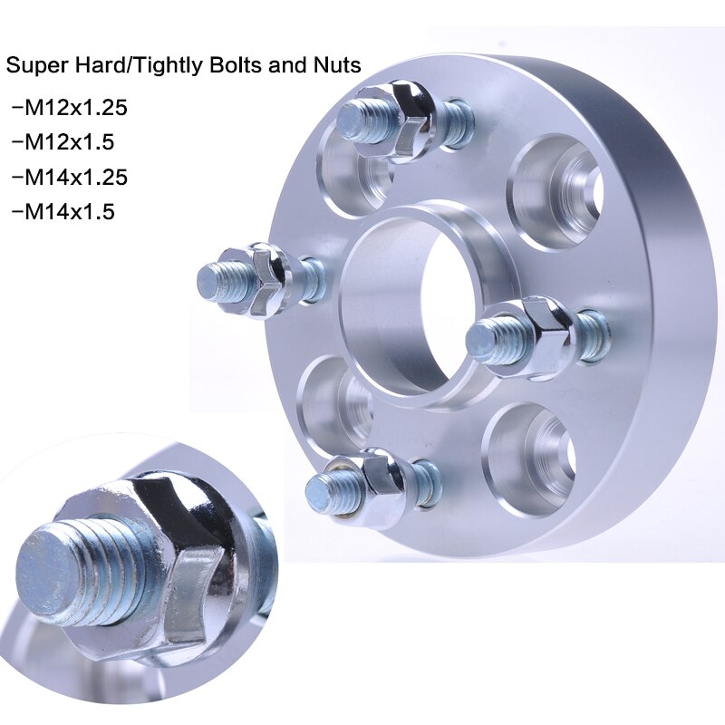 TEEZE Auto Zubehör Aluminium Legierung 7075-T6 Spurverbreiterungen 4x108 CB 63,4mm für Fest 20mm Rad-Adapter 1 stück
