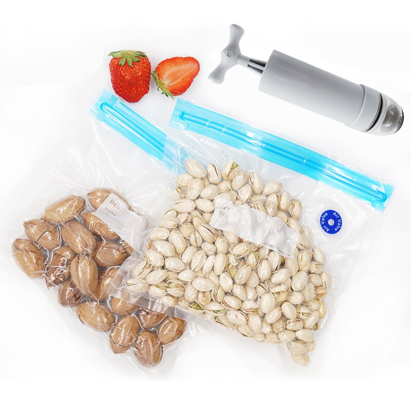 Food Vacuum Compression Bag Air Valve Vacuum Bag Texture Vacuum Bag Food Preservation Bag Kitchen Storage Bag Home Convenient