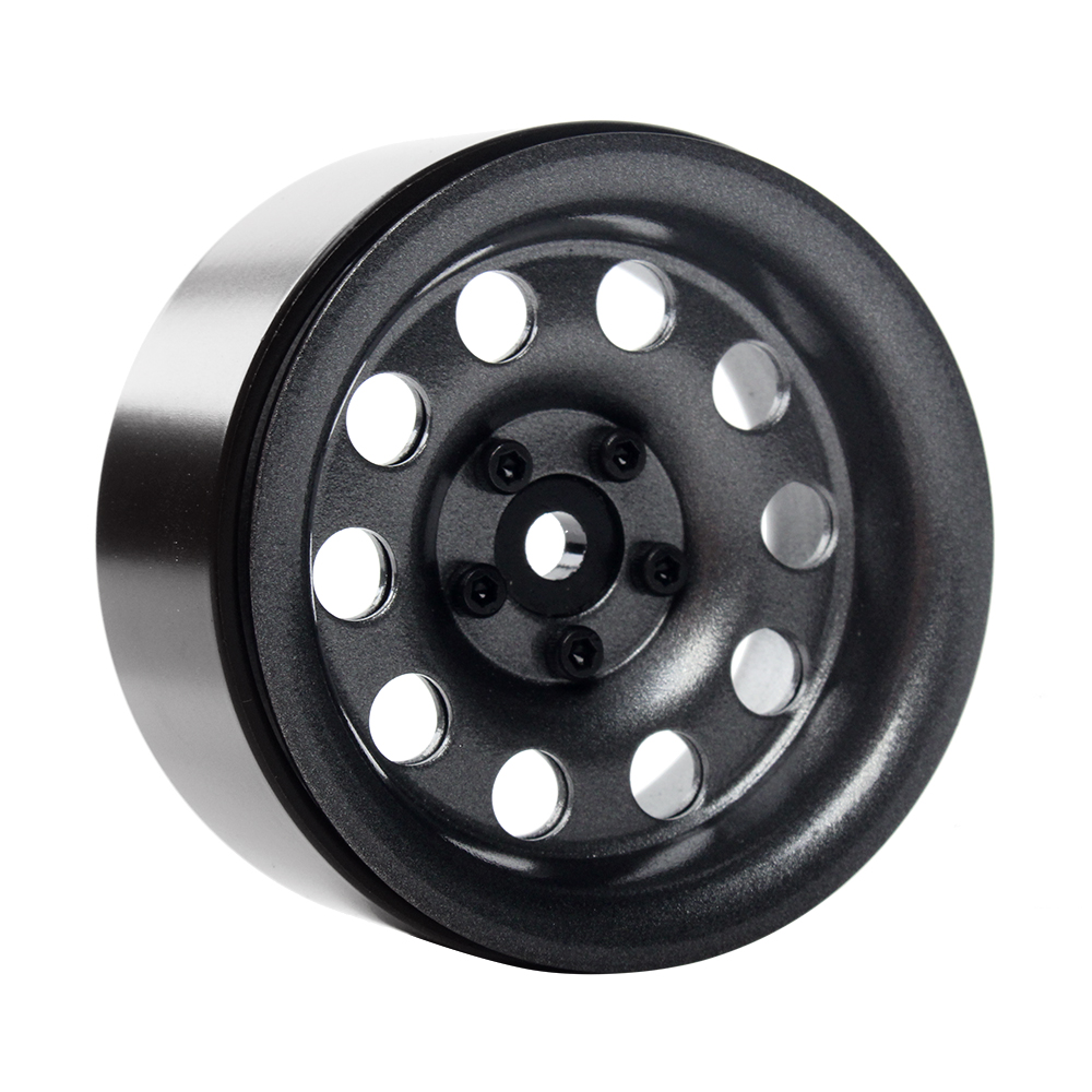 Injora 4 Stuks Metal 2.2 Inch Beadlock Velg Voor 1/10 Rc Crawler Axiale SCX10 RR10 90053 AX10 Wraith 90056 90045 90048 Yeti