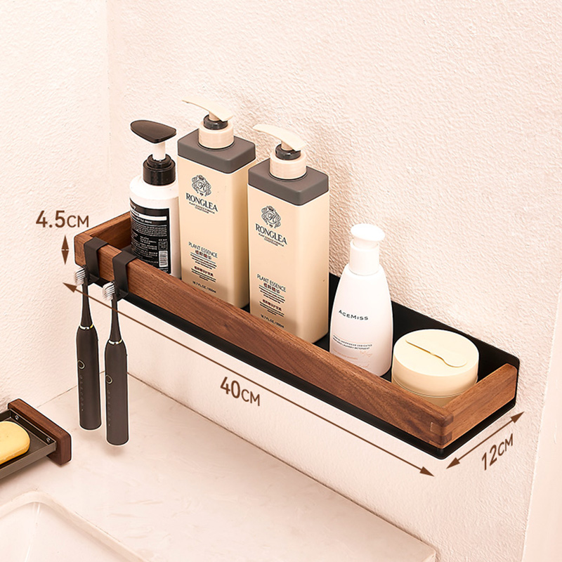 Holz Schwarz Küche Regal Schraube Installation machen-hoch Organizer geistig Ecke Regal Lagerung Regal Dusche Zauberstab Gestell Badezimmer: Gelb
